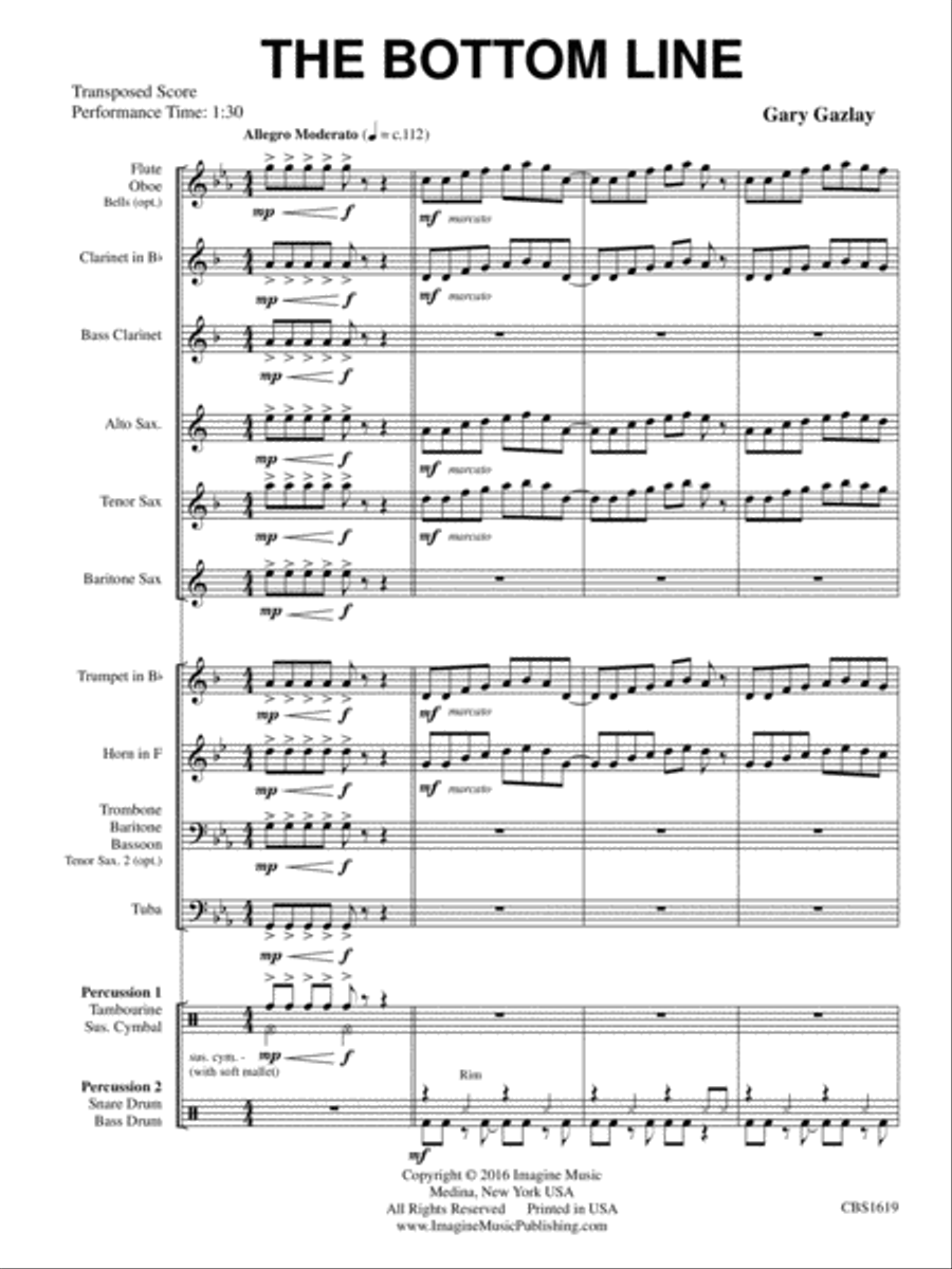The Bottom Line Concert Band scores gallery preview page 4