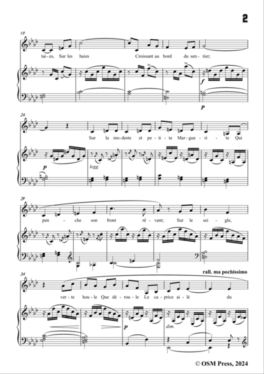 Paladilhe-La Libellule,in A flat Major Voice scores gallery preview page 3
