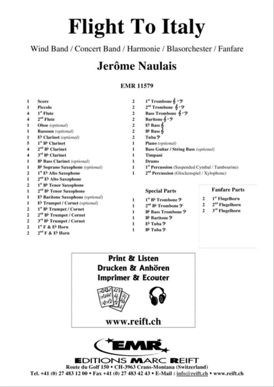 Flight To Italy Concert Band scores gallery preview page 2