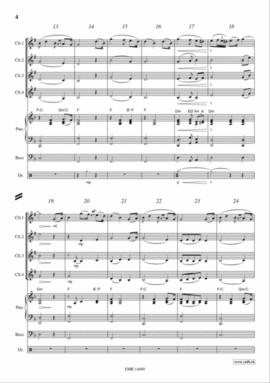 The Last Rose Of Summer The Last Rose Of Summer Clarinet scores gallery preview page 4