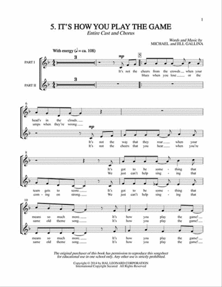 It's How You Play the Game Book and CD scores gallery preview page 8