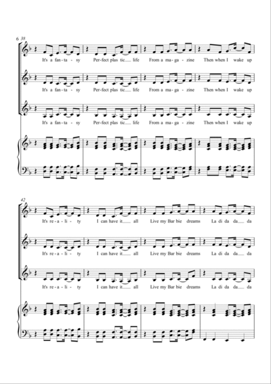 Barbie Dreams Barbie Dreams SSA scores gallery preview page 6