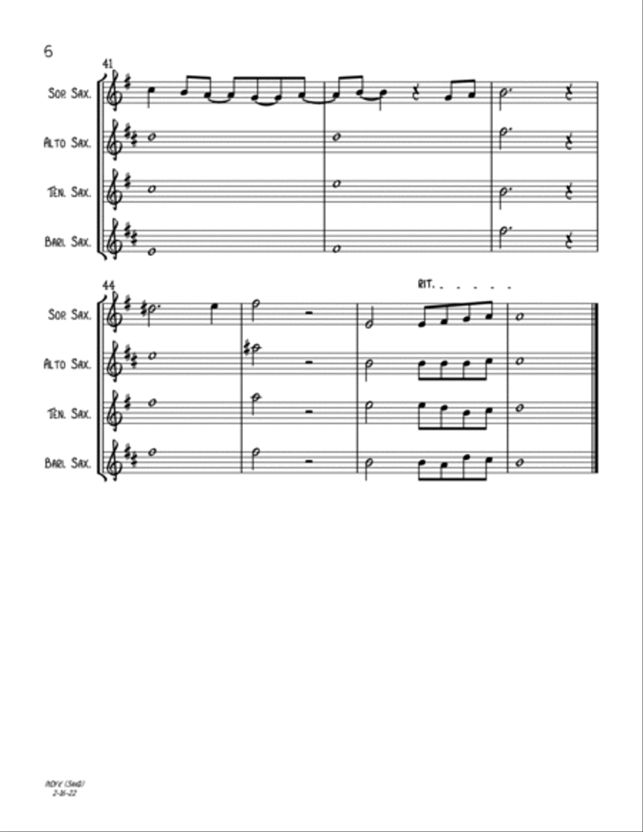 Mary, Did You Know? Mary, Did You Know? Woodwind Quartet scores gallery preview page 6