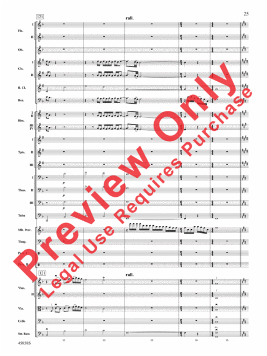 Hamilton, Suite from the Broadway Musical Full Orchestra scores gallery preview page 24