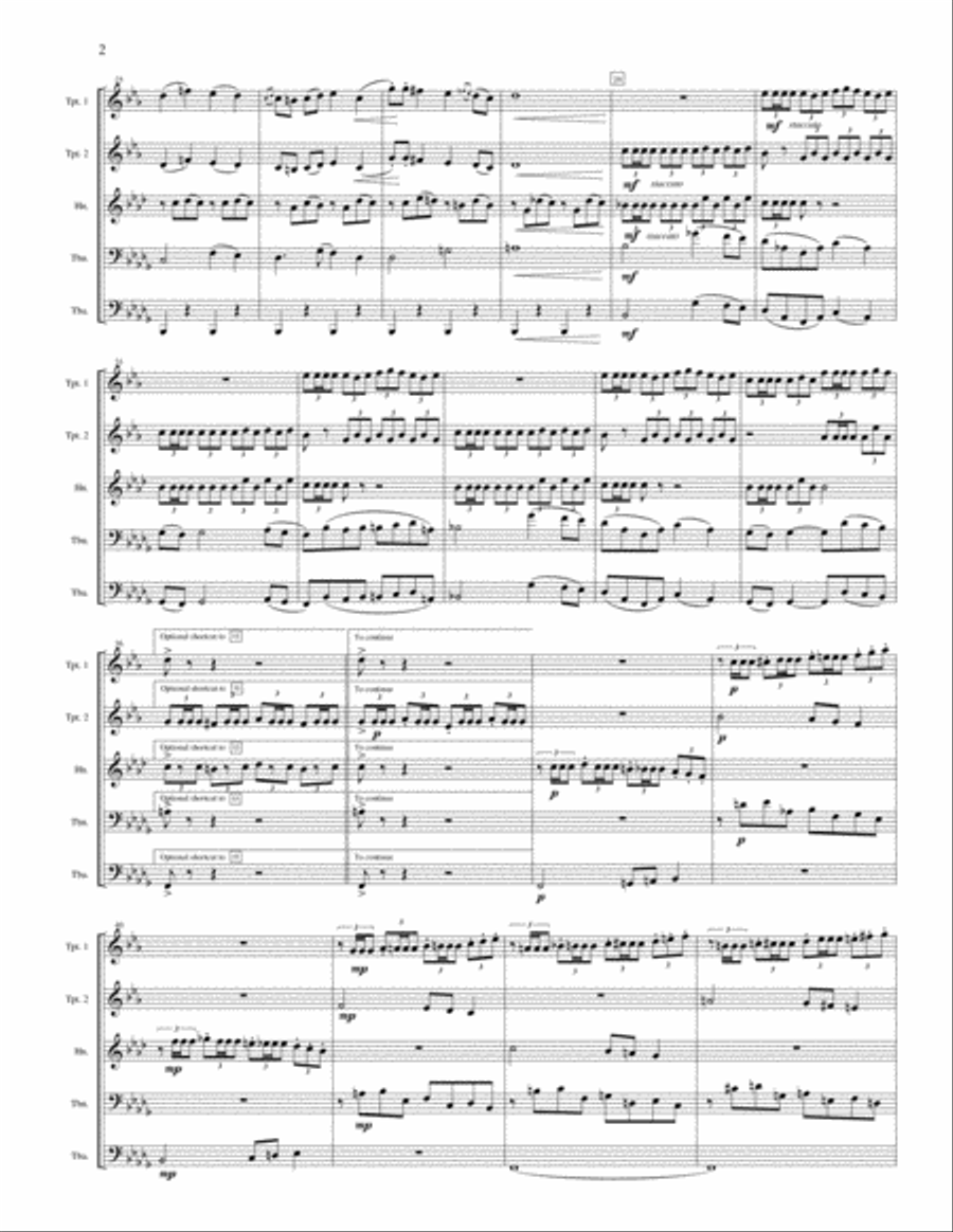 Marche Slave, Op. 31 Brass Ensemble scores gallery preview page 3
