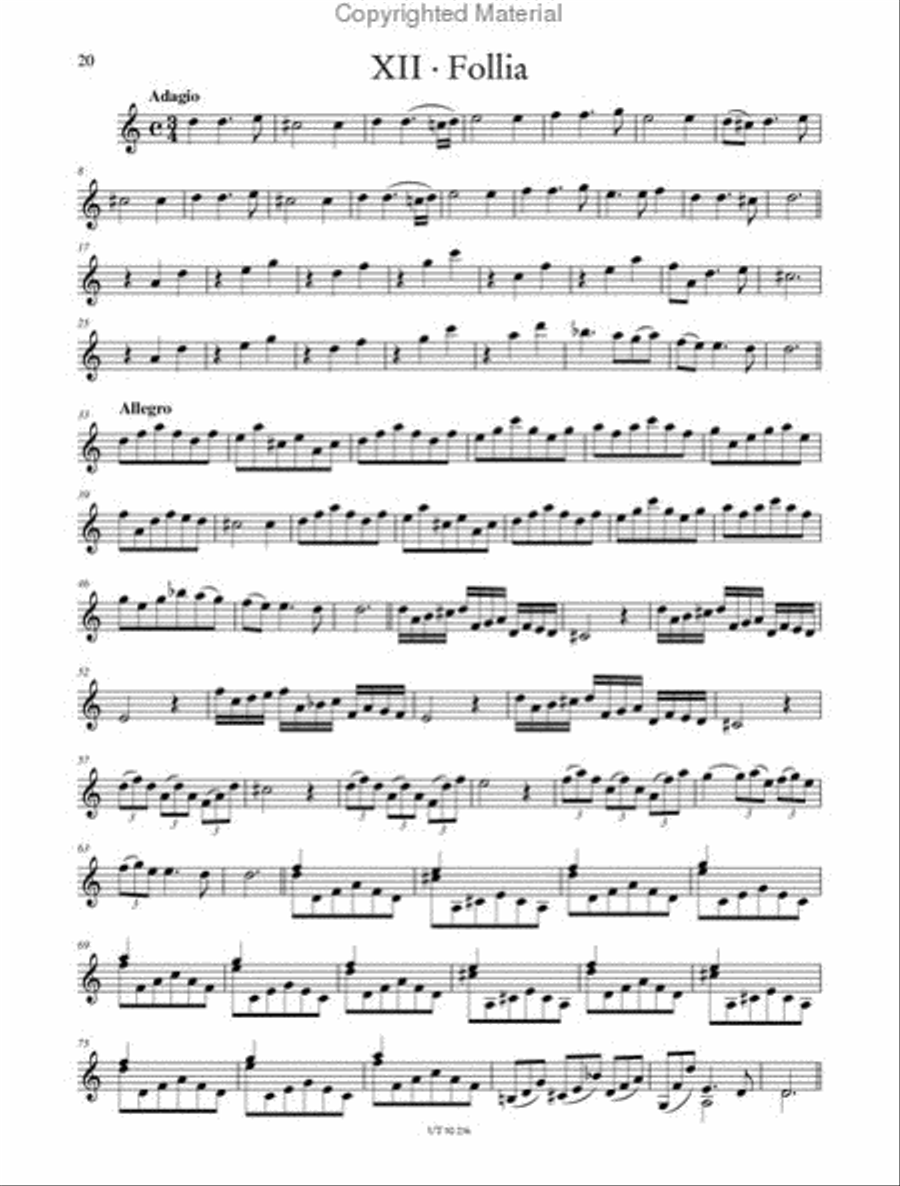Violin Sonatas, Op. 5 - Volume 2 Violin scores gallery preview page 5