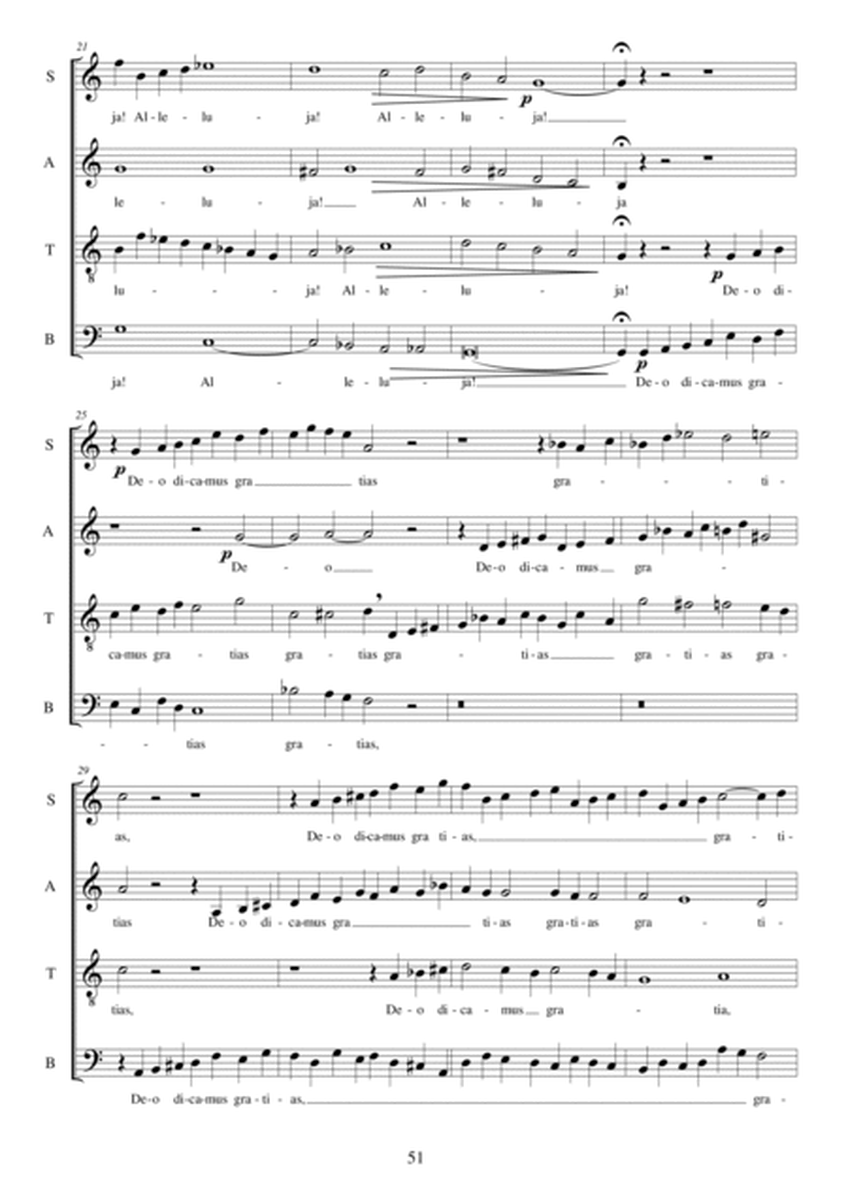 Benedicamus Domino - Missa in Nativitate Domini - SATB choir a cappella image number null