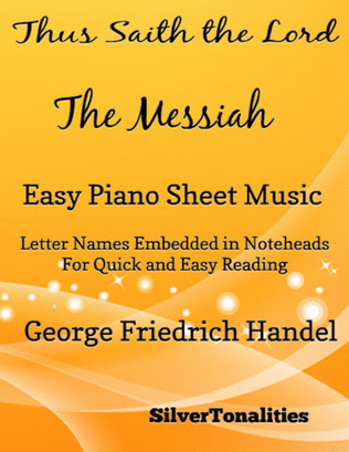Book cover for Thus Saith the Lord the Messiah Easy Piano Sheet Music
