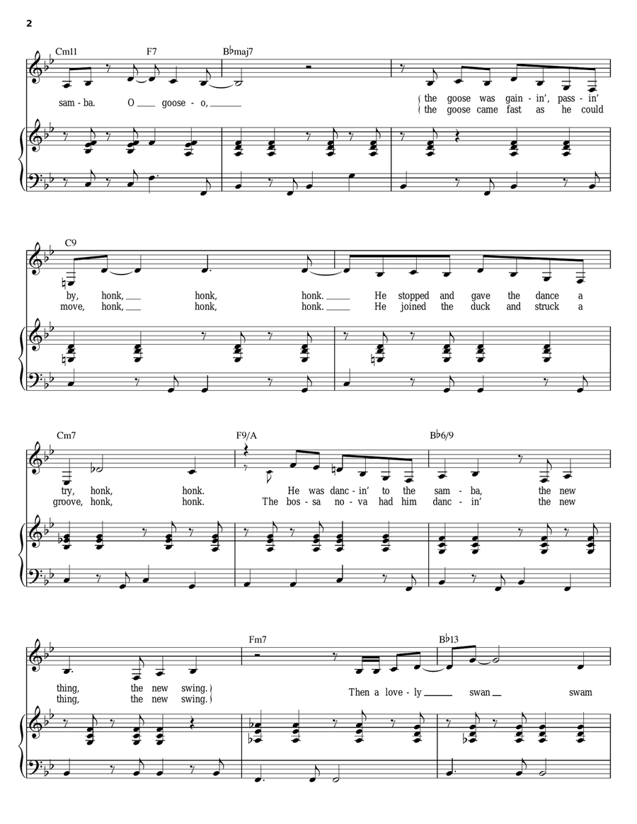 O Pato (The Duck) O Pato (The Duck) Piano, Vocal, Guitar scores gallery preview page 2