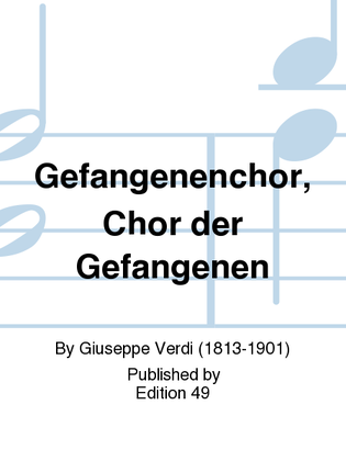 Book cover for Gefangenenchor, Chor der Gefangenen
