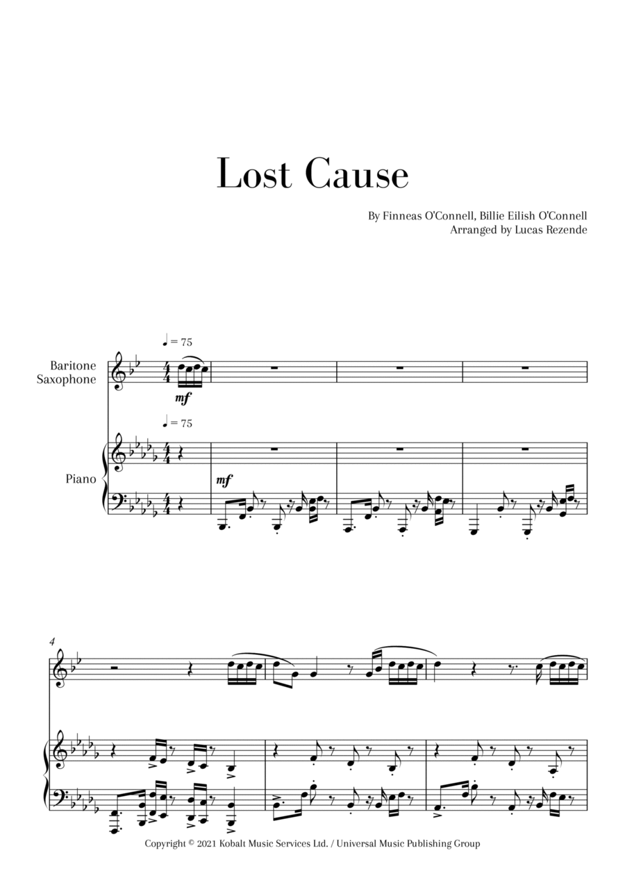 Lost Cause Lost Cause Small Ensemble scores gallery preview page 1
