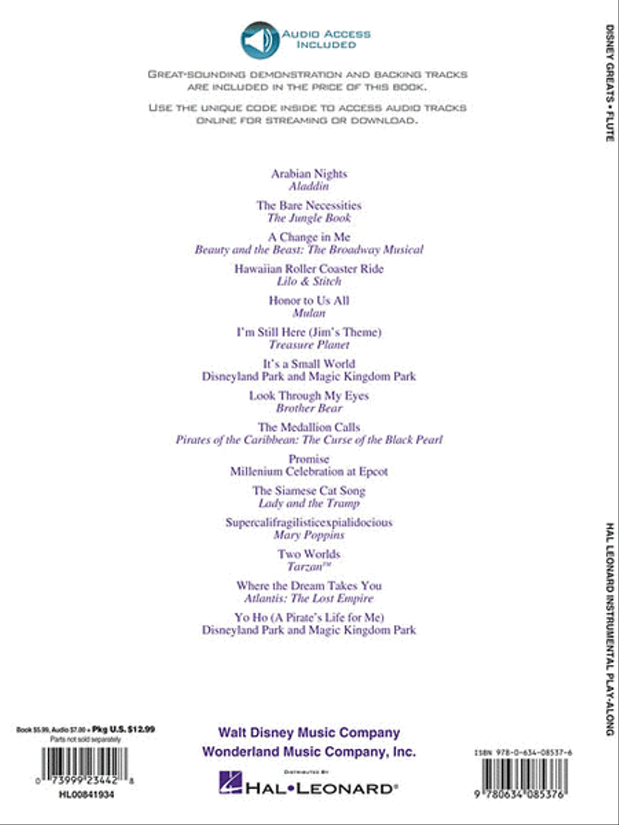 Disney Greats Flute Solo scores gallery preview page 2