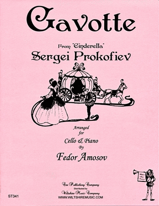 Book cover for Gavotte from "Cinderella" (Amosov)