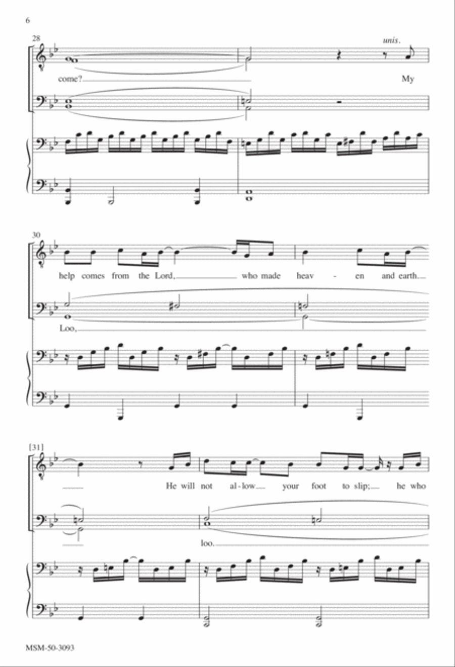 Psalm 121 TTBB scores gallery preview page 5