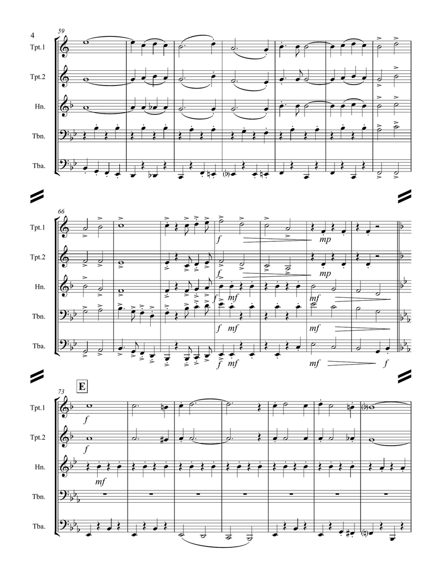 Beer Barrel Polka (roll Out The Barrel) Horn scores gallery preview page 5