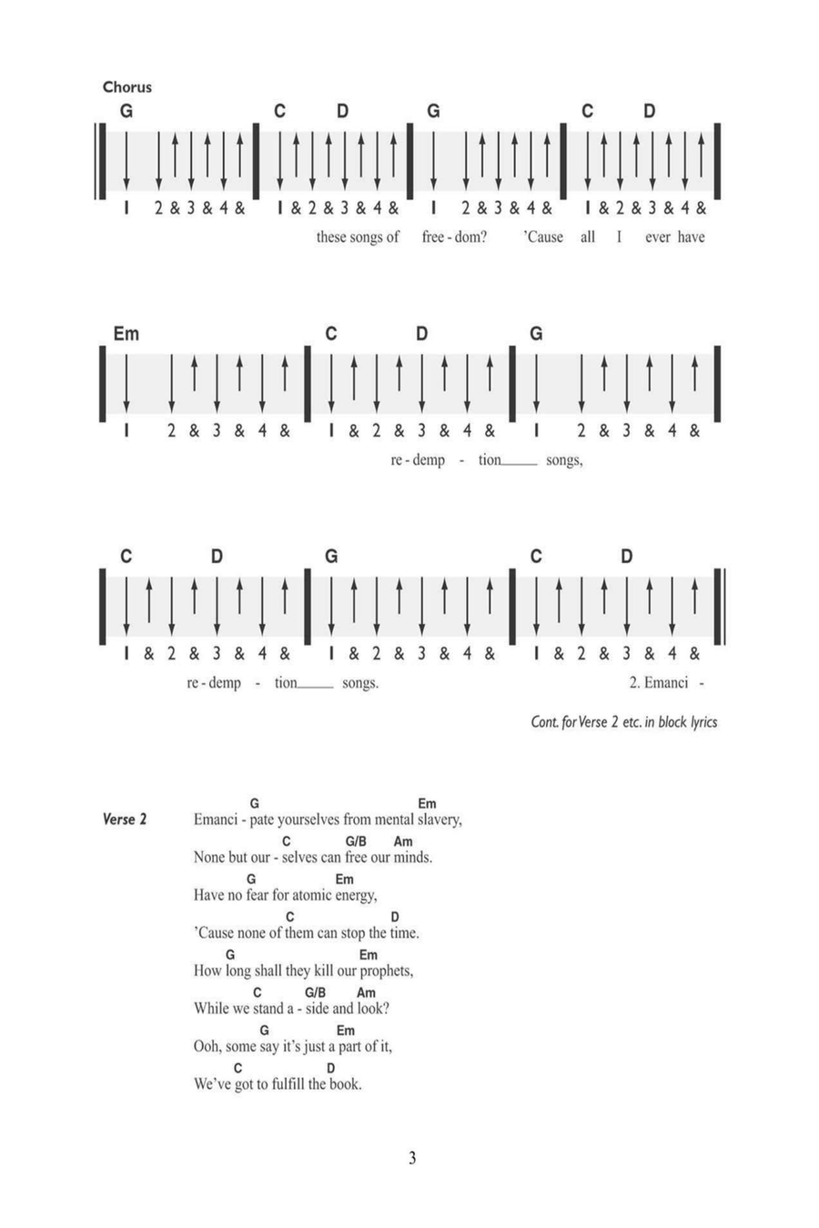 Redemption Song Redemption Song Acoustic Guitar scores gallery preview page 3