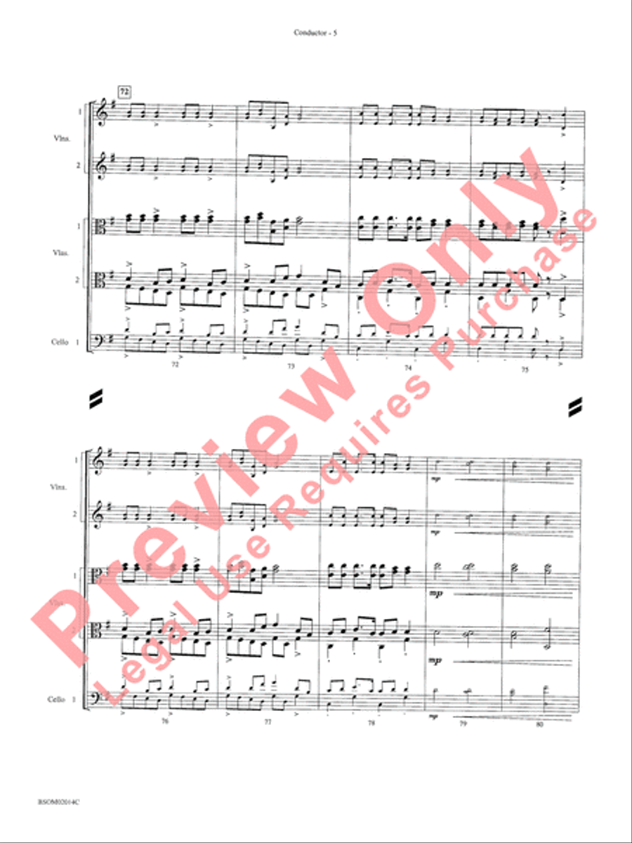 Christmas in the Round (A Holiday Prism for String Orchestra) String Orchestra scores gallery preview page 7