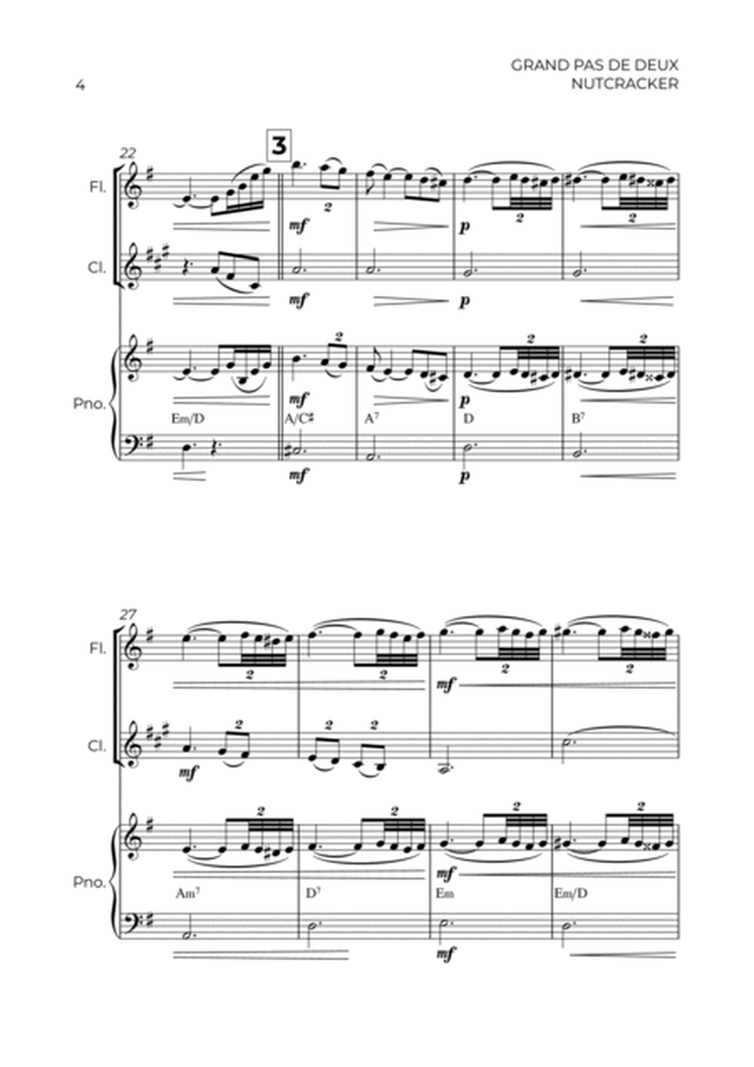 GRAND PAS DE DEUX - NUTCRACKER - WIND PIANO TRIO (FLUTE, CLARINET & PIANO) image number null