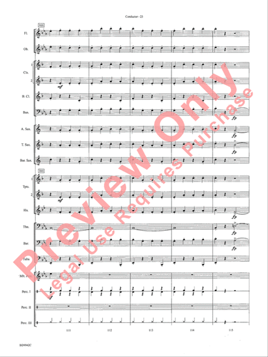 Sleigh Ride Sleigh Ride Concert Band scores gallery preview page 26