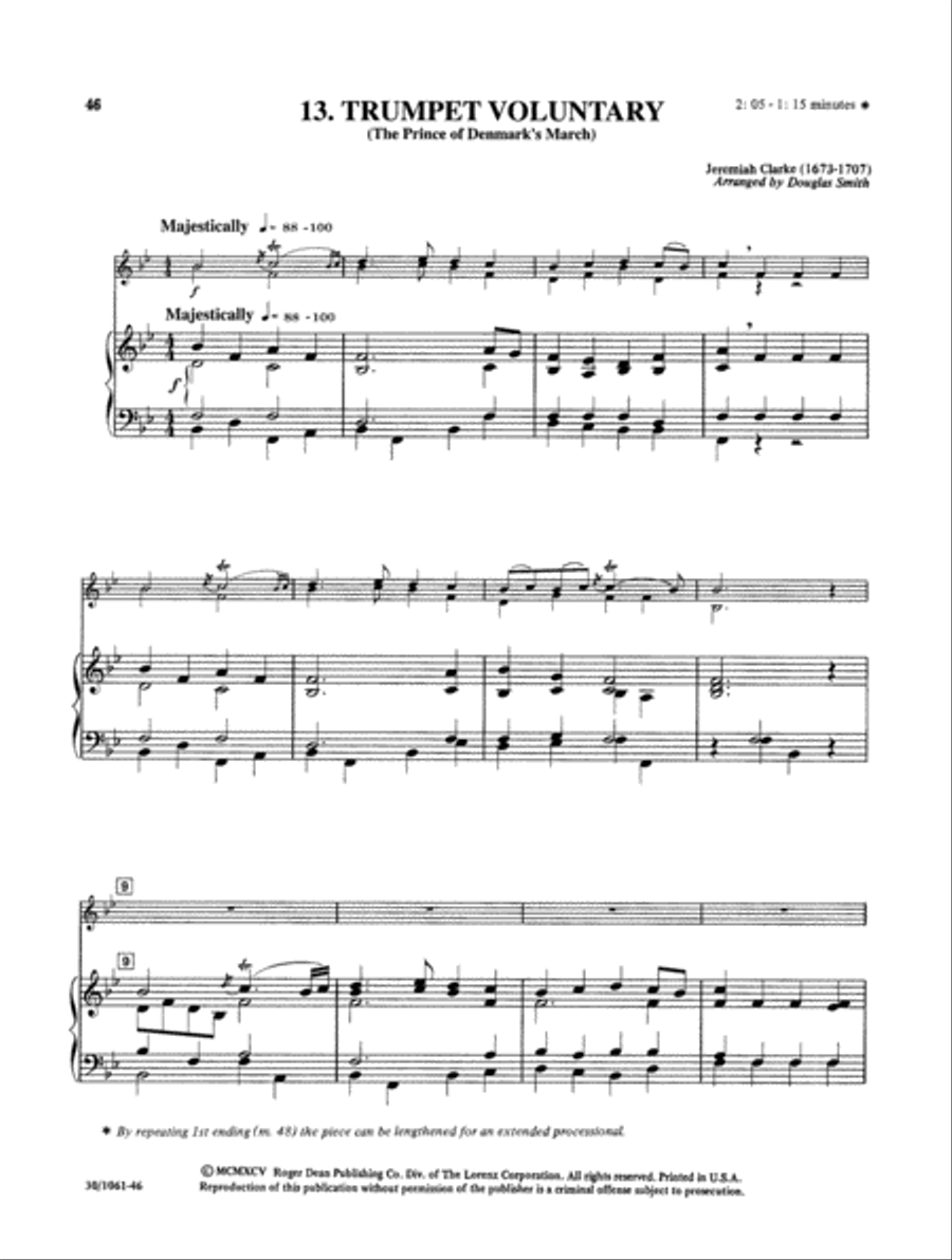 Classics for Trumpet and Keyboard - Full Score