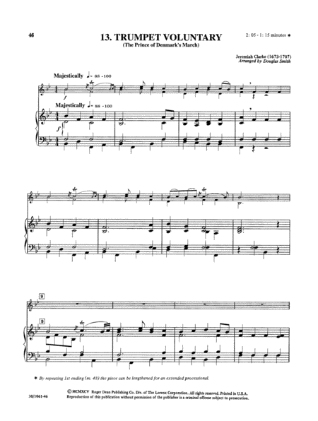 Classics for Trumpet and Keyboard - Full Score