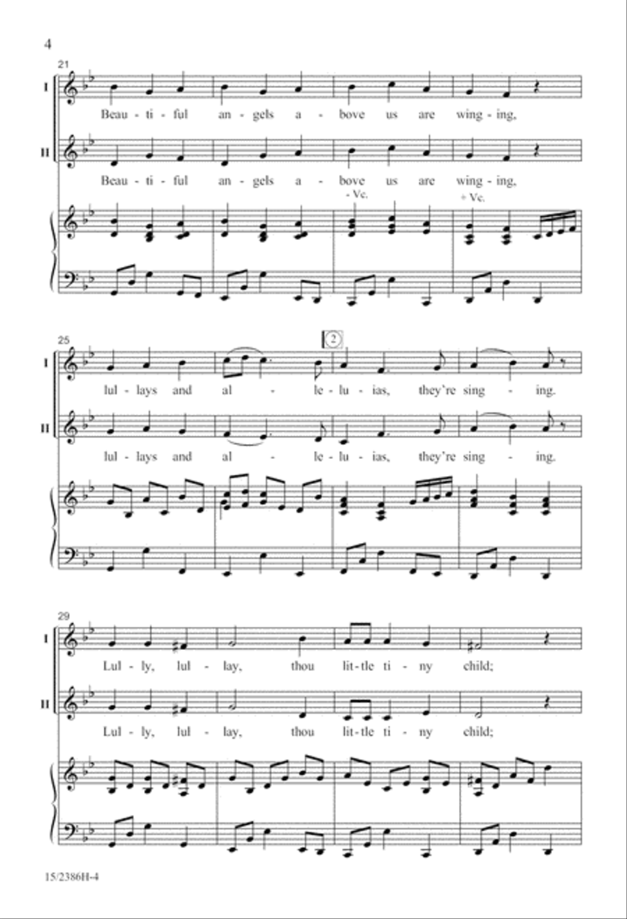 Lullay Alleluia 2-Part scores gallery preview page 4