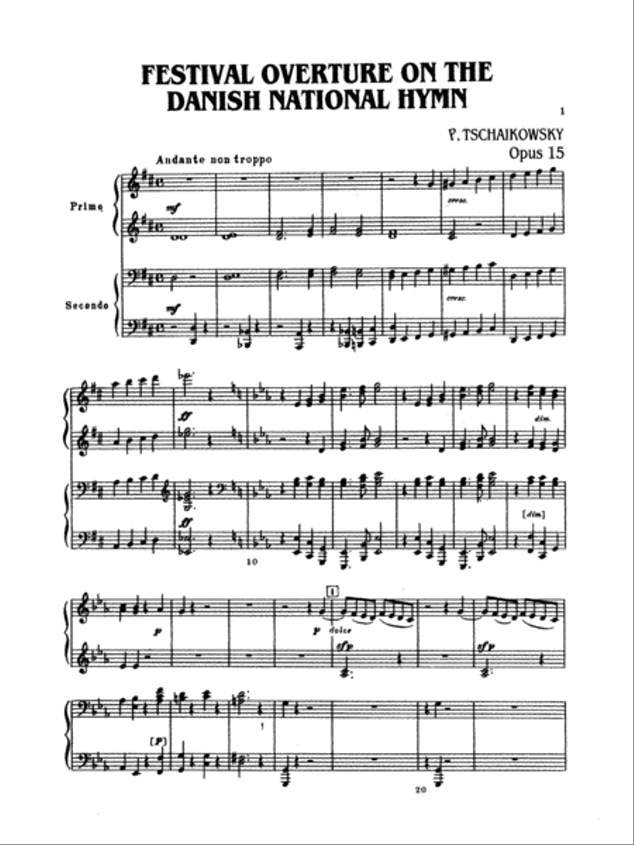 Festival Overture on the Danish National Hymn, Op. 15, and Capriccio Italien, Op. 45 Small Ensemble scores gallery preview page 4