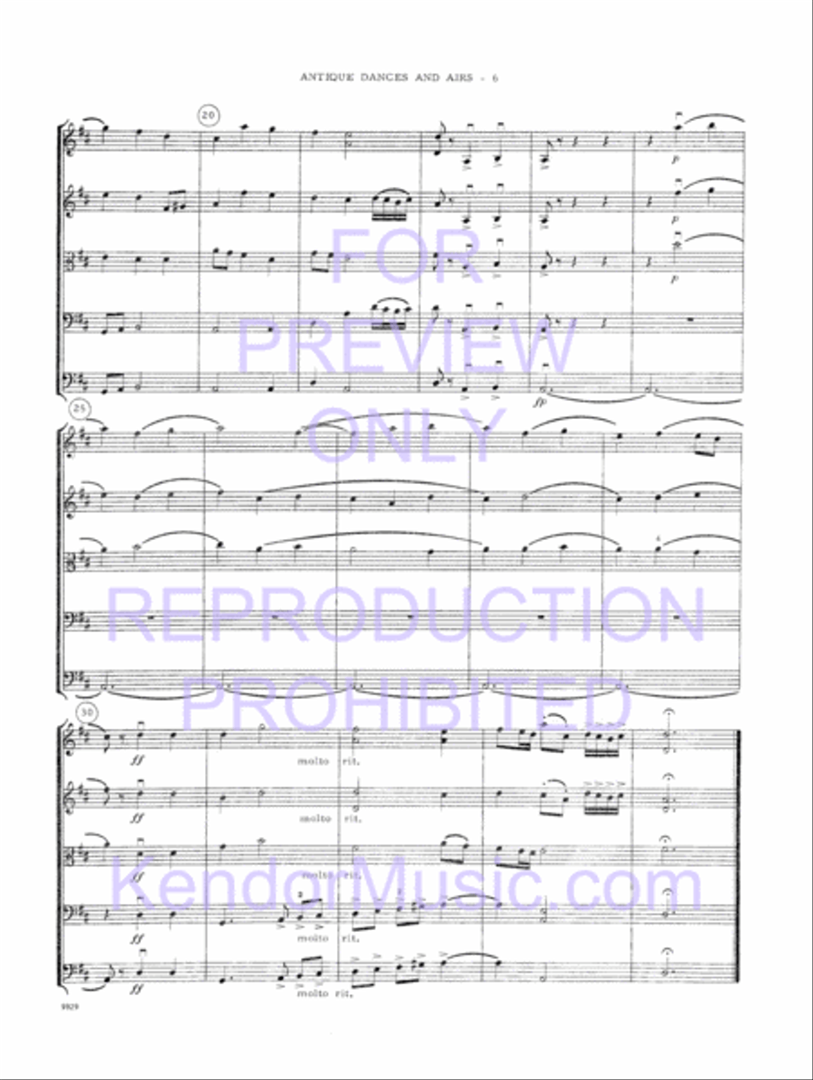 Antique Dances And Airs Antique Dances And Airs String Orchestra scores gallery preview page 9