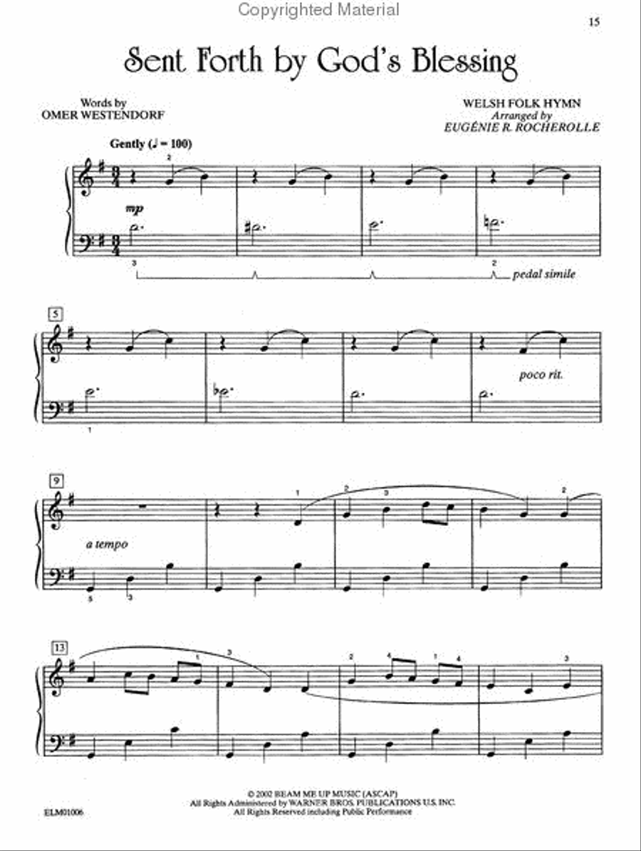 WB Christian Piano Library Piano Solo scores gallery preview page 2