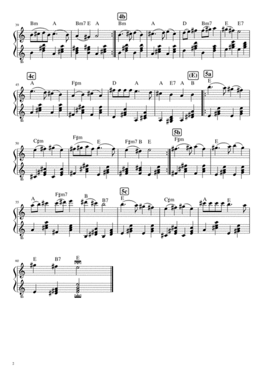 Study for G-clef piano/harp (GCP/GCH) solo based on "Deck the Halls" Christmas carol theme transpose image number null