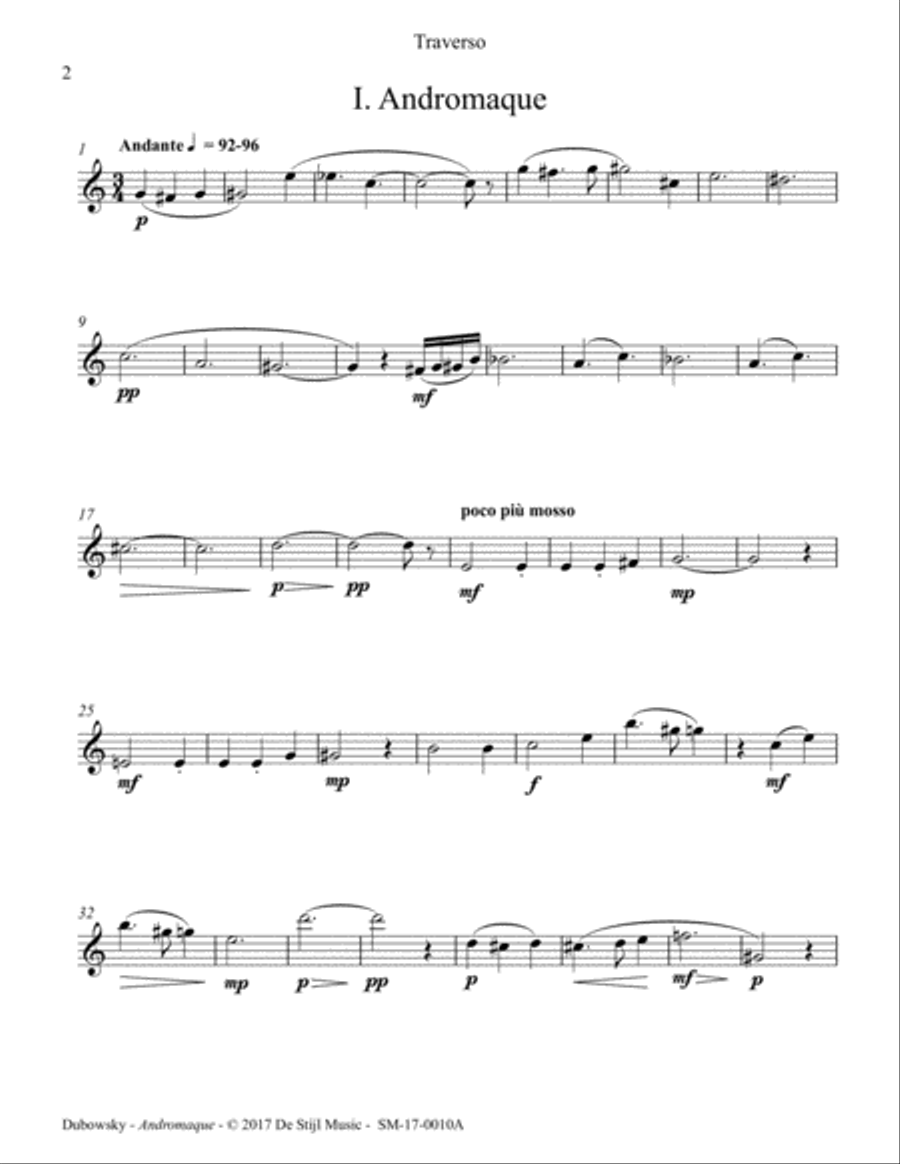 Andromaque Mini-Opera (Baroque Ensemble) Parts