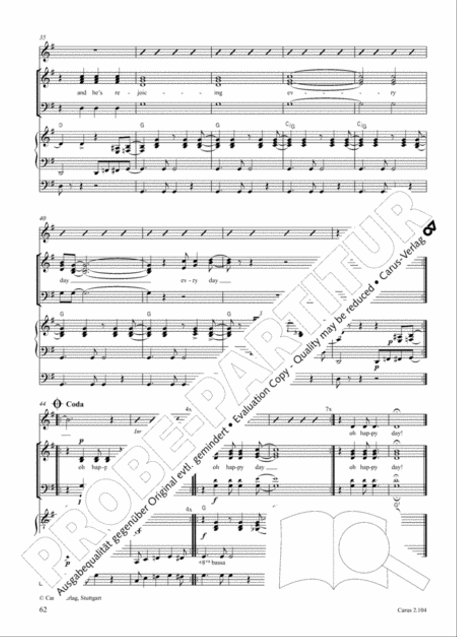 Hallelujah. Gospels and Spirituals for mixed choir Mixed Choir scores gallery preview page 50