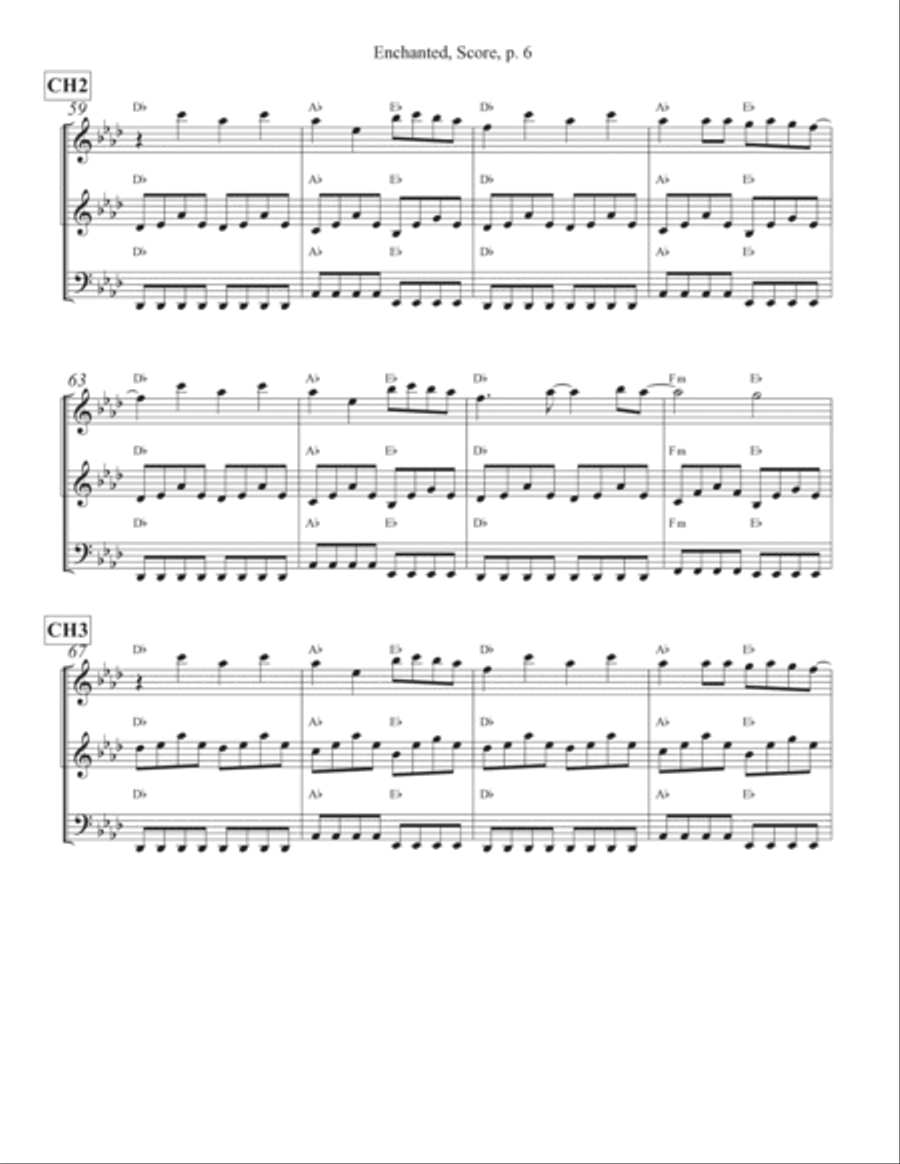 Enchanted String Trio scores gallery preview page 6