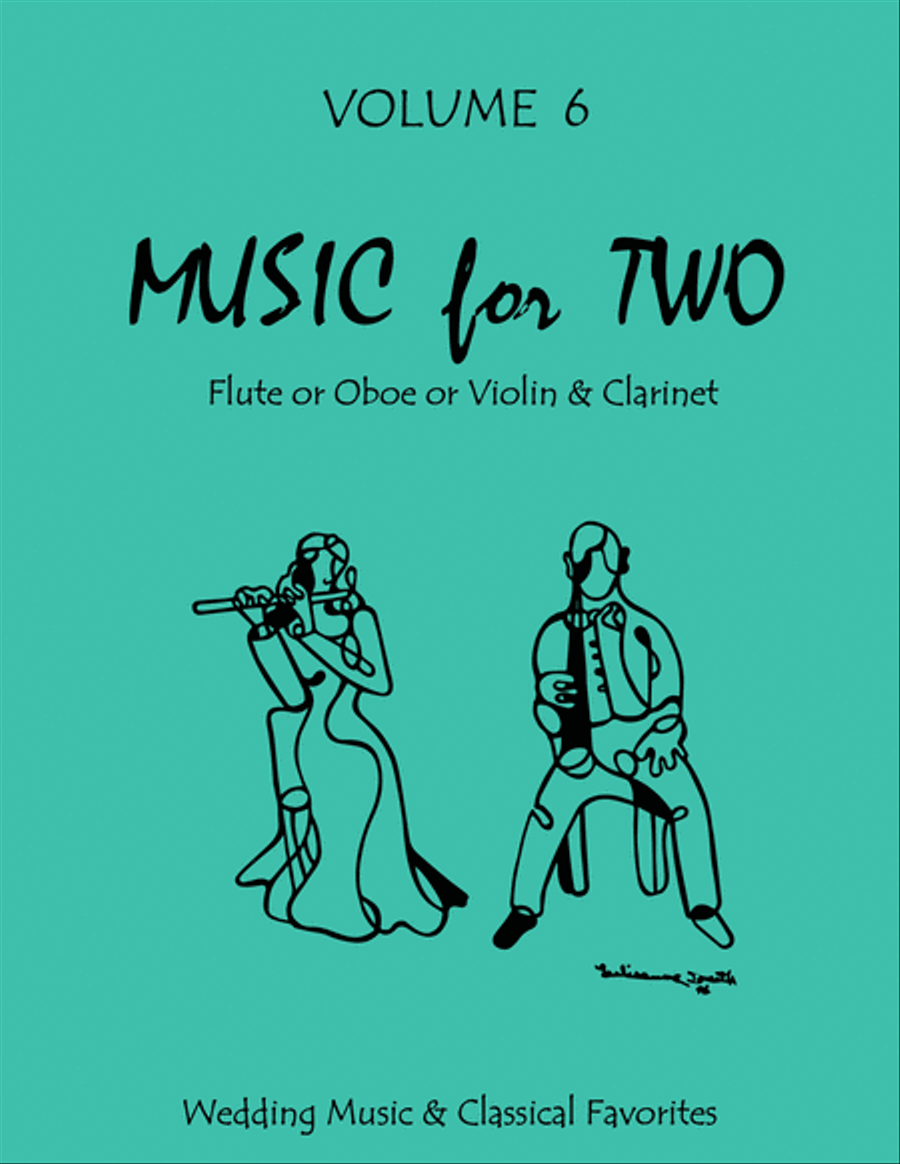 Music for Two, Volume 6 - Flute/Oboe/Violin and Clarinet Clarinet scores gallery preview page 1
