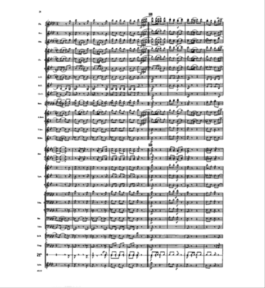 Selections from the Nutcracker Suite Concert Band scores gallery preview page 22