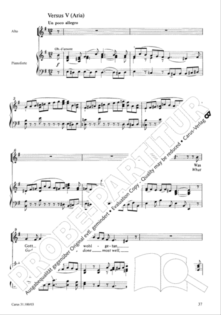 Whatever God ordains is right (Was Gott tut, das ist wohlgetan) 4-Part scores gallery preview page 38