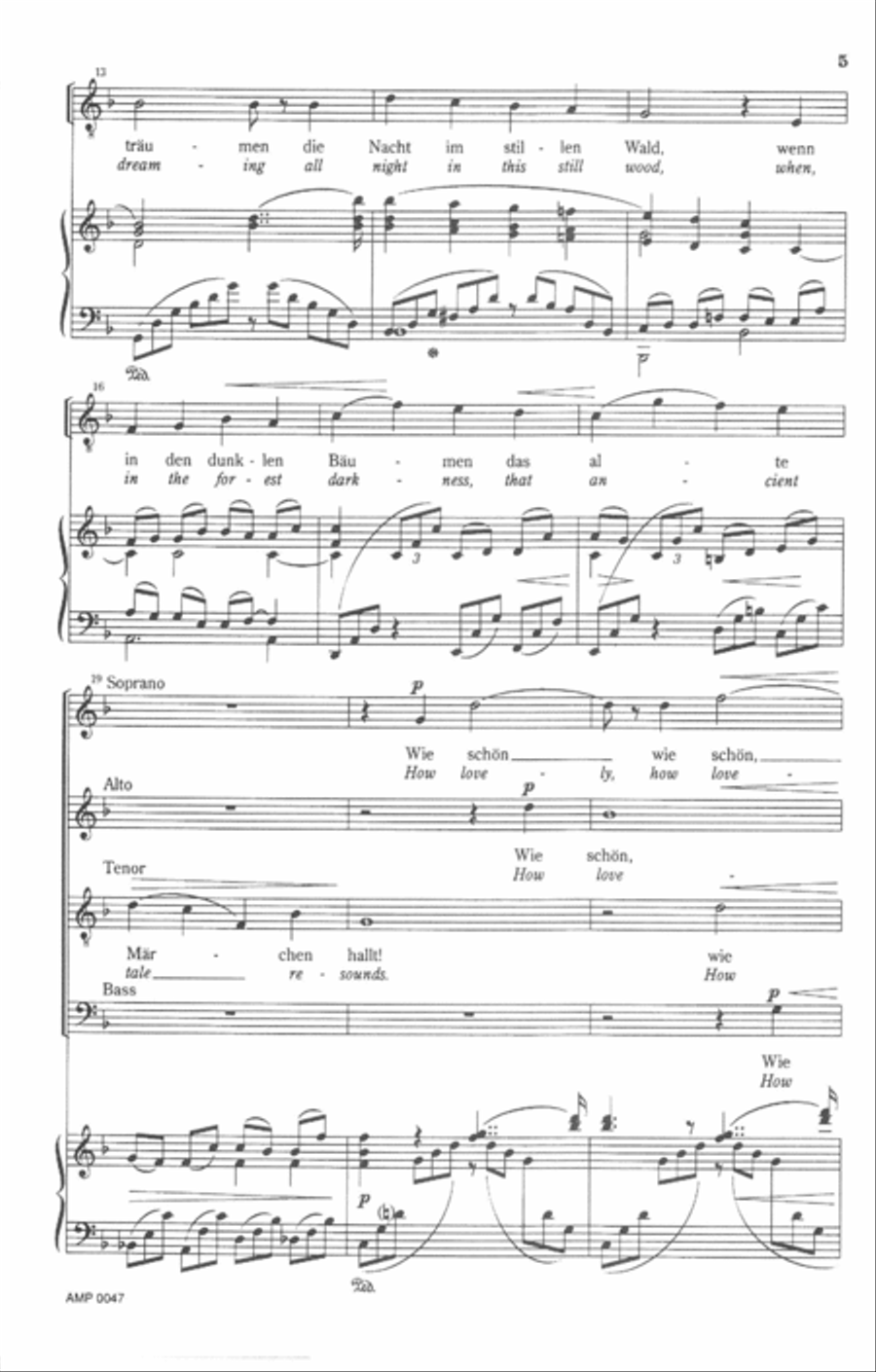 Wie schon, hier zu vertraumen Op. 22, no.4 4-Part scores gallery preview page 3
