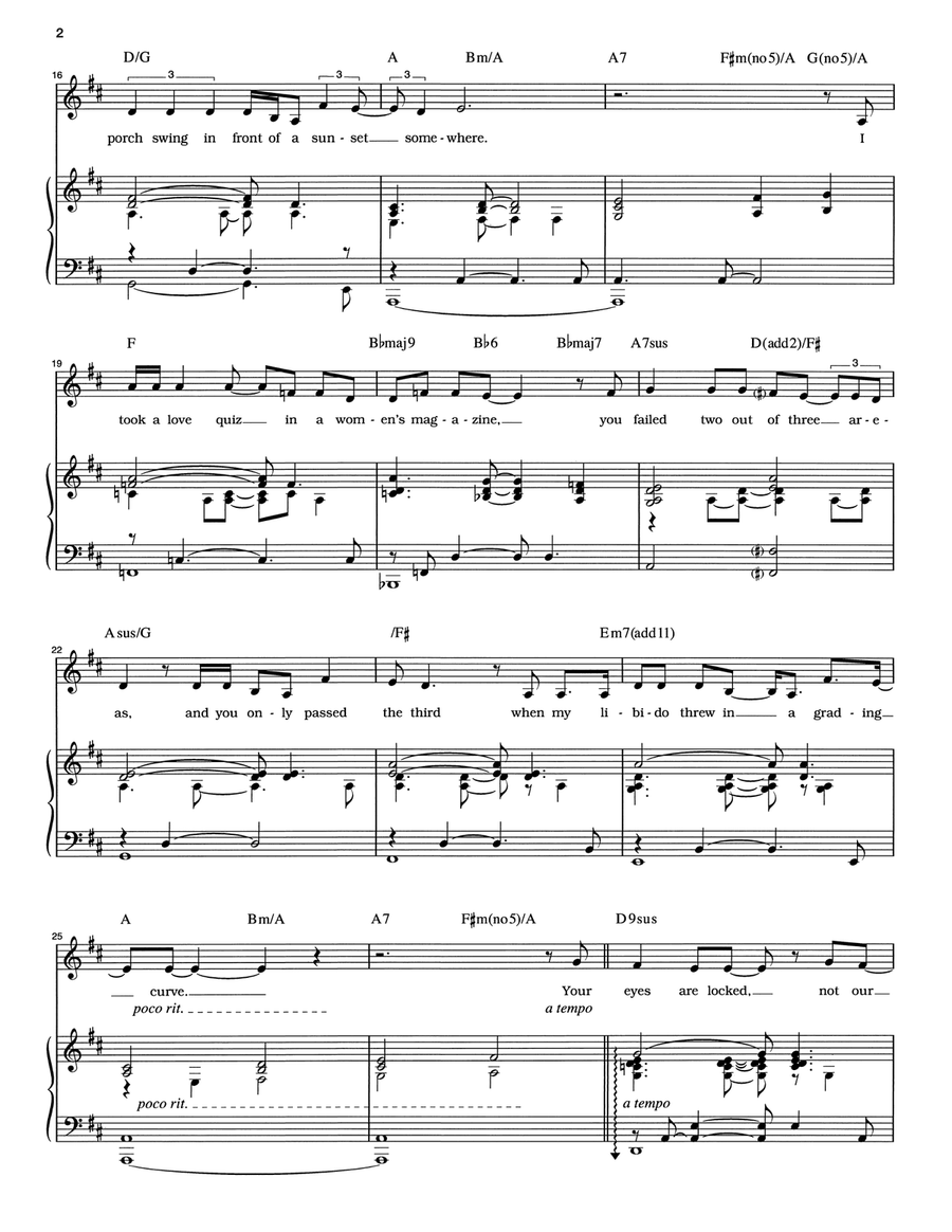 Love Quiz Piano, Vocal scores gallery preview page 2