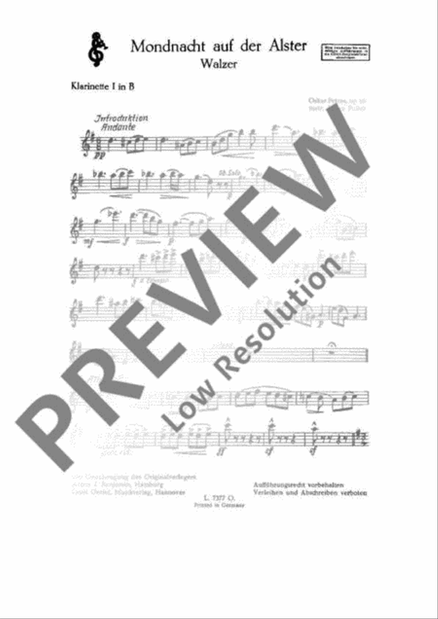 Mondnacht auf der Alster Concert Band scores gallery preview page 21