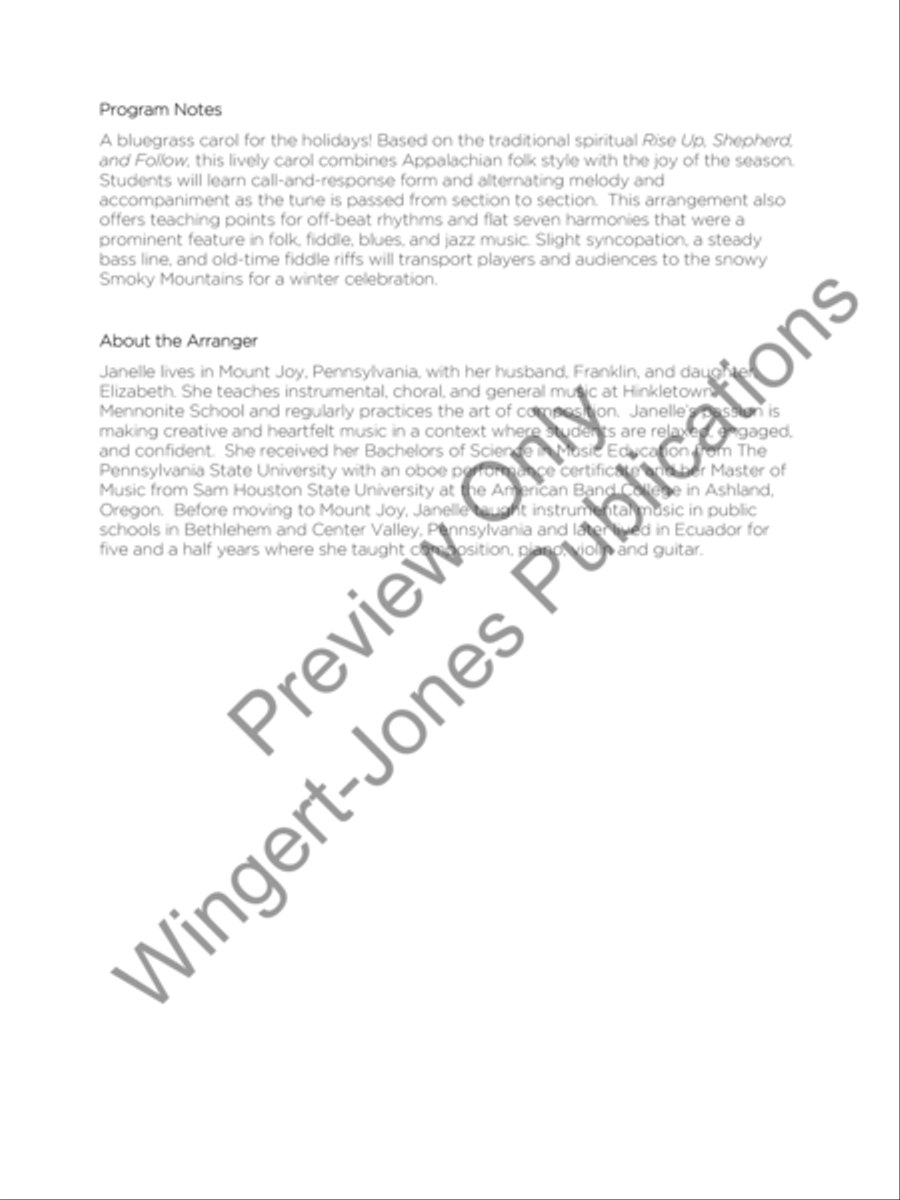 An Appalachian Carol String Orchestra scores gallery preview page 3