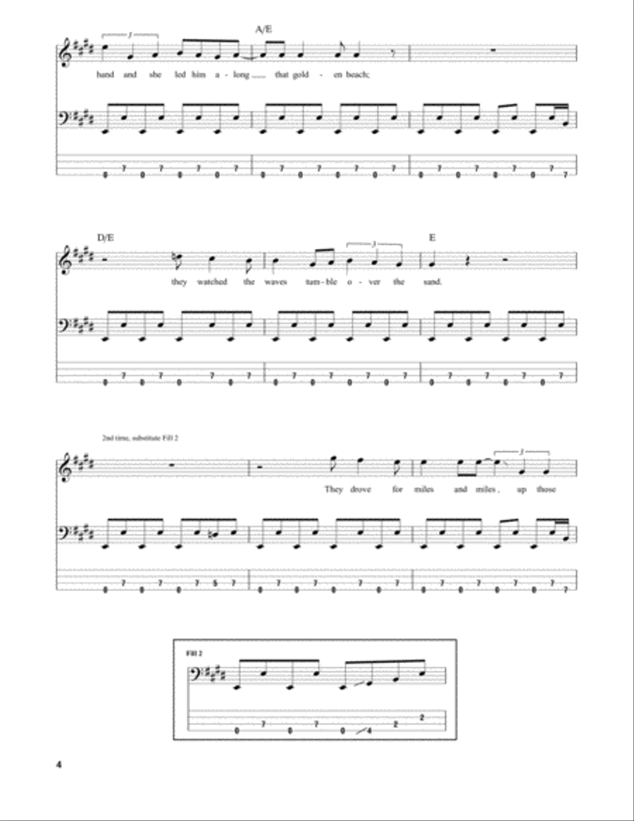 Hollywood Nights Guitar Tablature scores gallery preview page 4