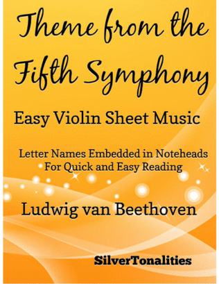 Book cover for Theme from the Fifth Symphony Easy Violin Sheet Music