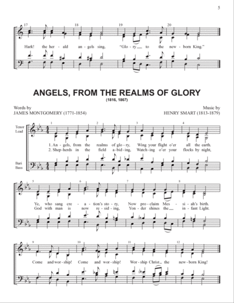 Yuletide Favorites (Volume I) 4-Part scores gallery preview page 5