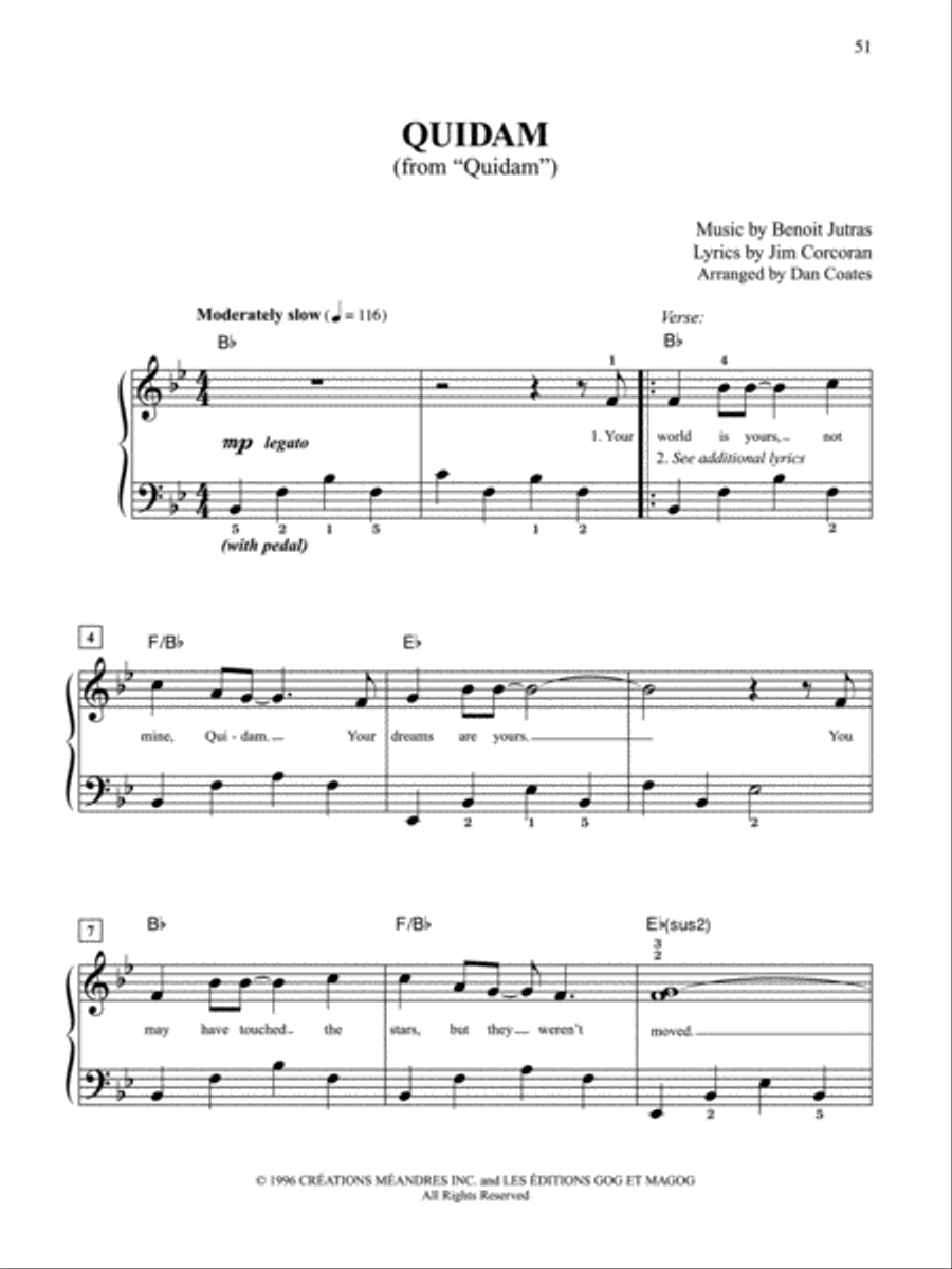 Cirque du Soleil -- A Musical Collection Easy Piano scores gallery preview page 5