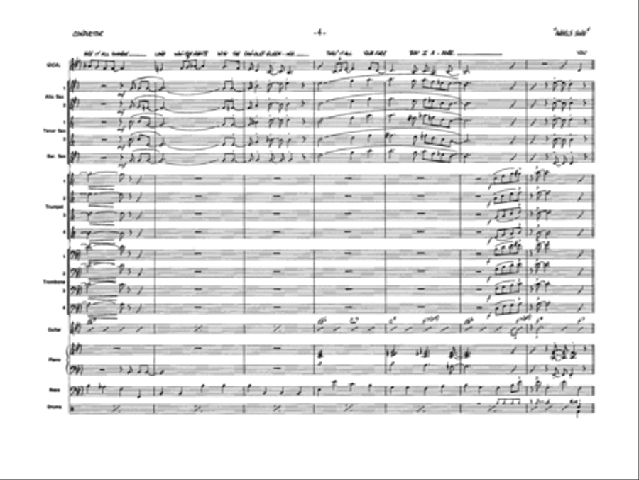And the Angels Sing: Score Jazz Ensemble scores gallery preview page 6