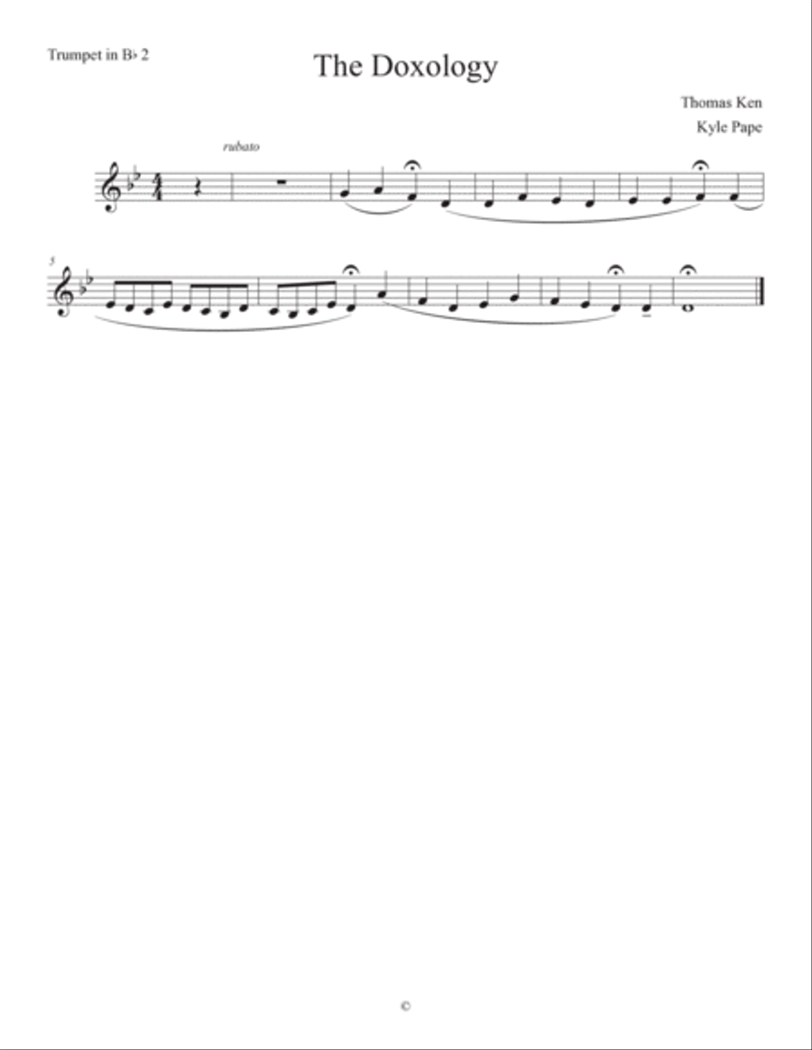 The Doxology The Doxology Brass Quintet scores gallery preview page 3