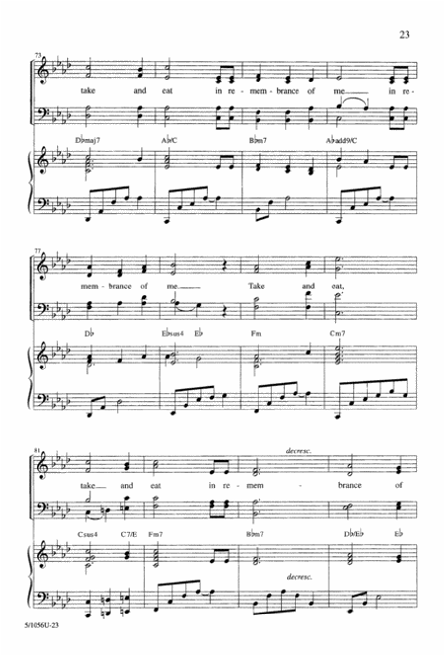 At the Lord's Table 4-Part scores gallery preview page 25