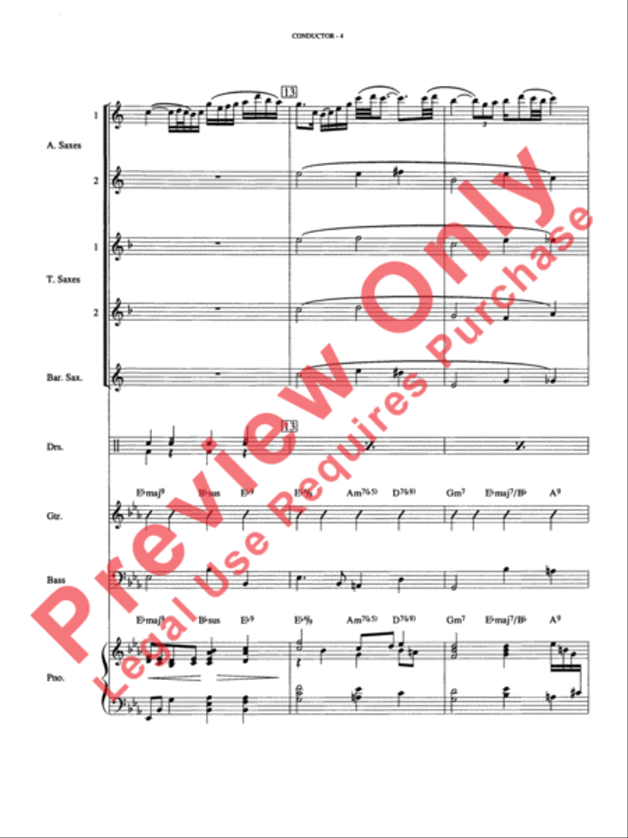 Over the Rainbow Small Ensemble scores gallery preview page 5