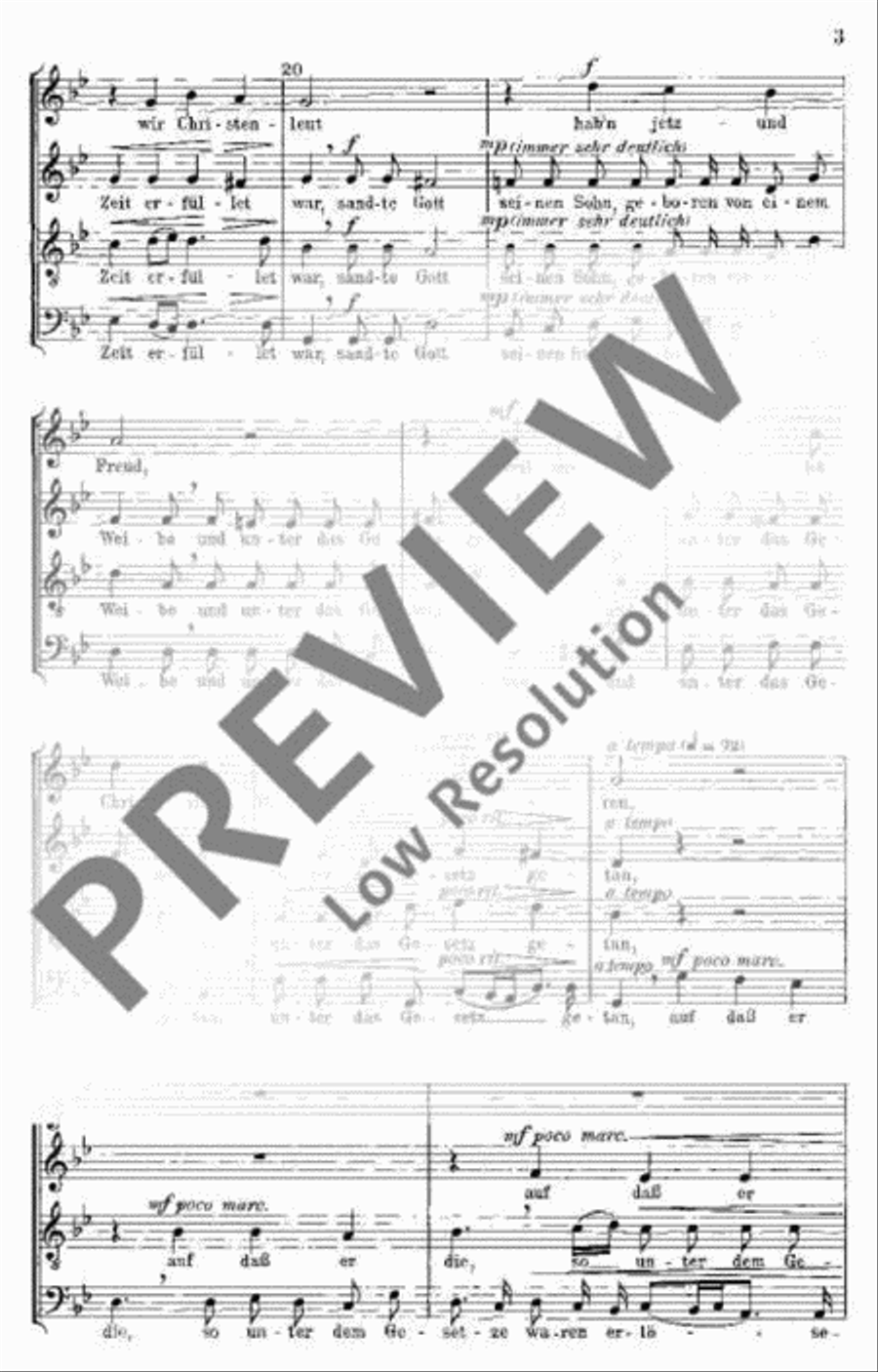 Weihnachtsmotetten 4-Part scores gallery preview page 4