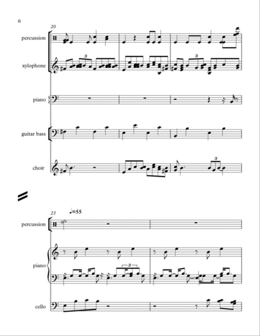 Dolorosa - Score Only Concert Band scores gallery preview page 6